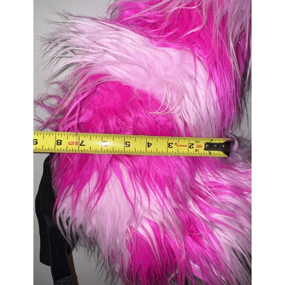 Disney Parks Cheshire Cat Furry Tail Costume Alice In Wonderland Pink Stripe NWT - Picture 10 of 11